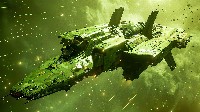 Abandoned Space Station Drifting in the Void Wallpaper
