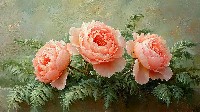 Blush Pink Peonies In A Painterly Style Wallpaper
