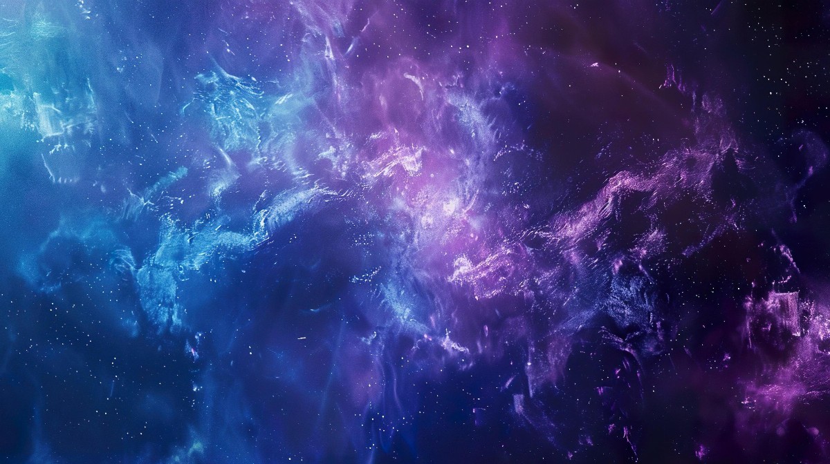 Colorful cosmic abstract painting