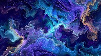 Cosmic Indigo Swirl Abstract Art Wallpaper