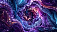 Cosmic Portal with Indigo Swirls Wallpaper