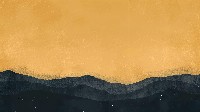 Ink-Black Mountain Range Against Starry Sky Wallpaper