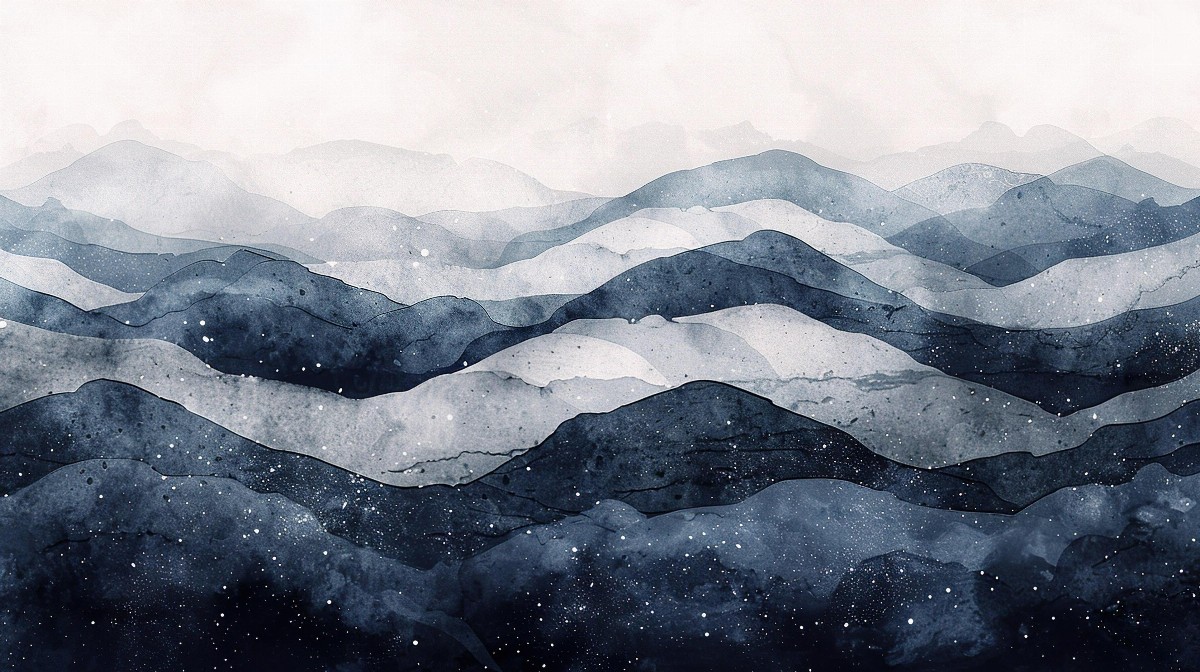 Abstract charcoal layered design
