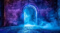 Mysterious Portal to an Unknown Realm Background
