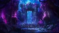 Mysterious Portal to an Unknown Realm Fantasy Wallpaper