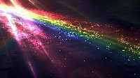 Radiant Rainbow Beams on Dark Abstract Background