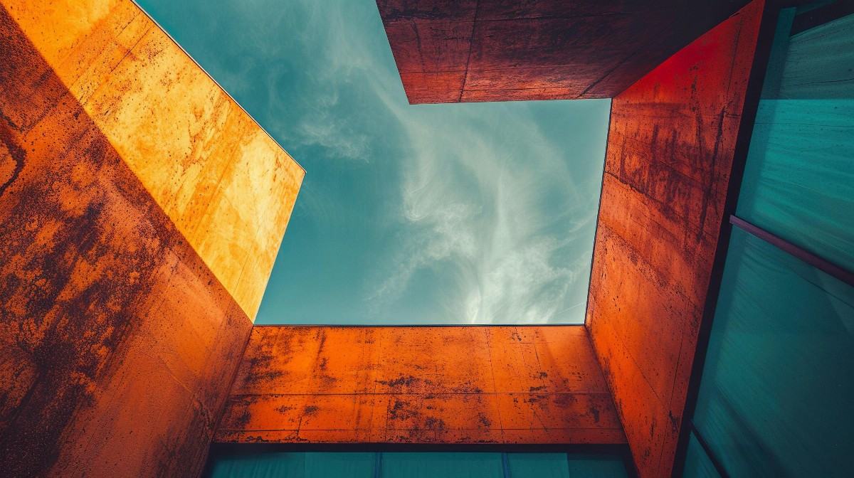 Modern building with sky view