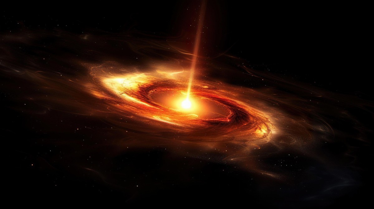 Cosmic swirl with radiant energy